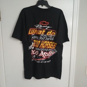 Gildan Black Racing Graphic Tee